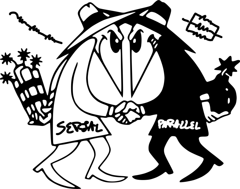 Spy vs Spy but w/ schematics